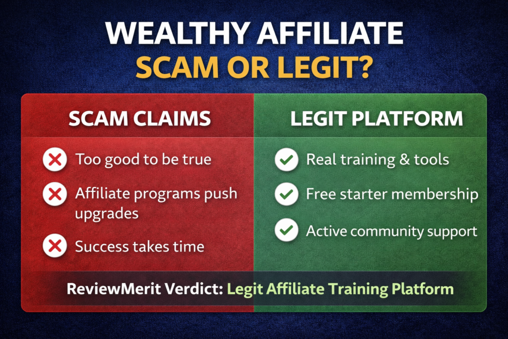 Is Wealthy Affiliate scam or legit?