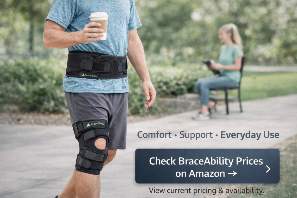 Comfort and support for everyday use. Check BraceAbility prices on Amazon. 