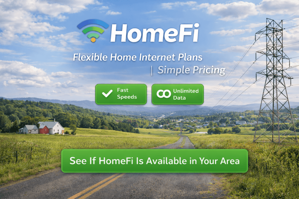 Best Rural internet provider click link to visit HomeFi official website.