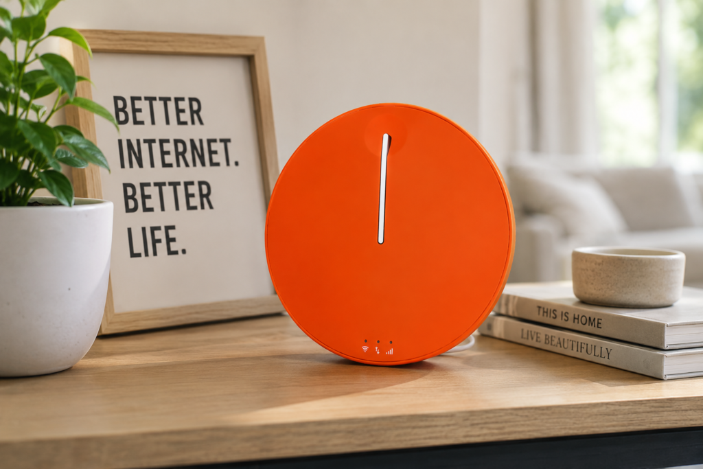 HomeFi internet on a fully decorated table