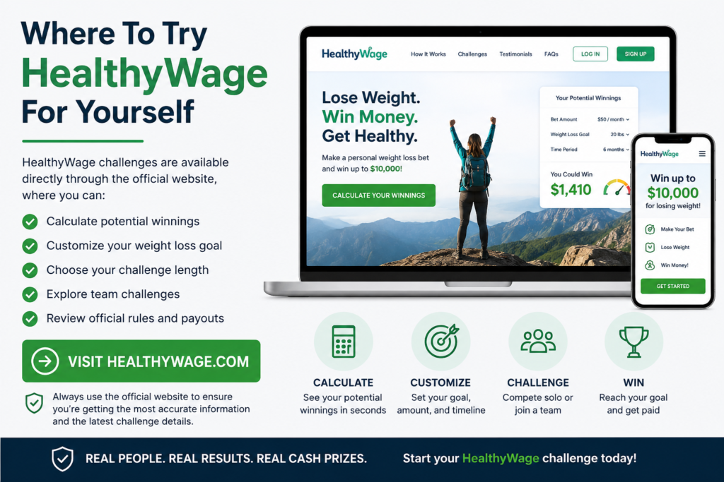 Where to try HealthyWage for yourself