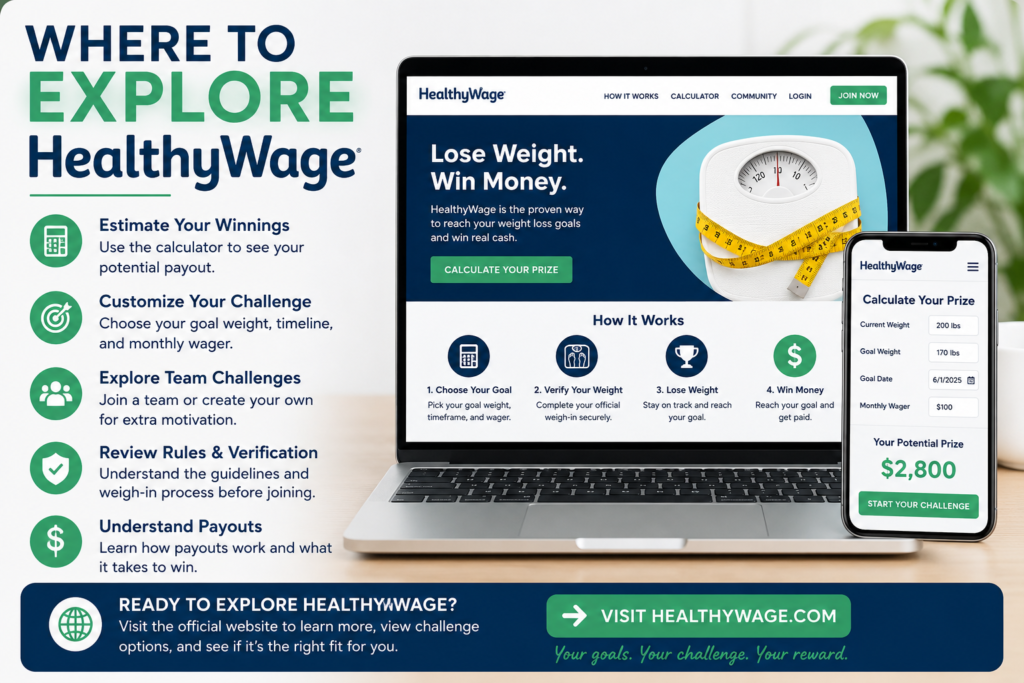 Where to explore HealthyWage